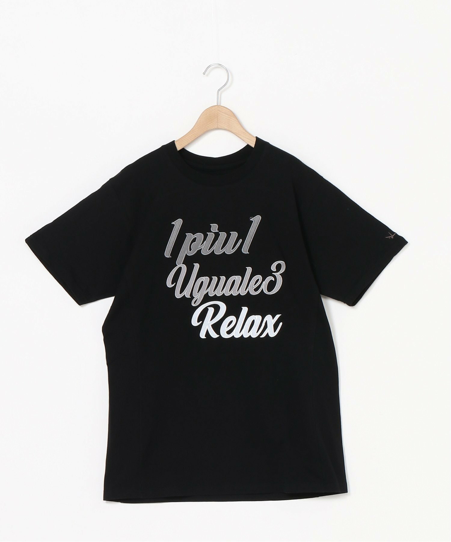 (M)1PIU1UGUALE3 RELAX/3 STEPS EMBROIDERY T-SHIRTS